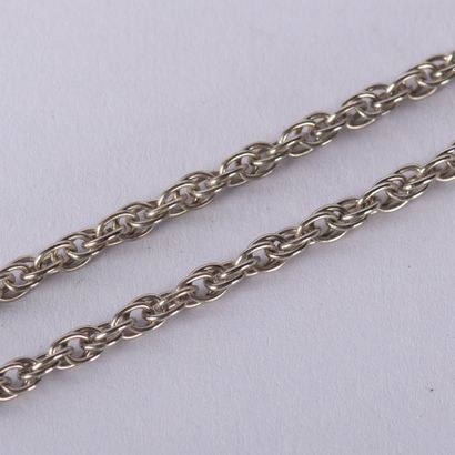 Chaine maille fantaisie en argent, poids...