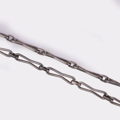 Silver necklace, large mesh
Weight: 63 g