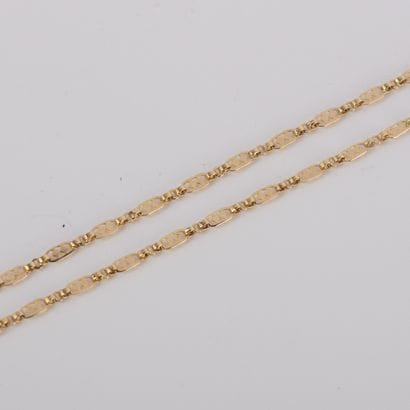 18K (750°/00) yellow gold long necklace with...