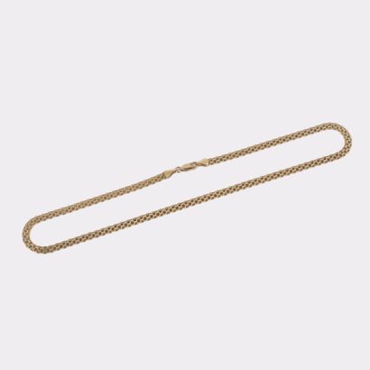 Collier en or jaune 14K (585°/00) à mailles...
