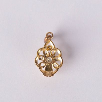 Pendentif Art Nouveau en or 18 K (750°/00...