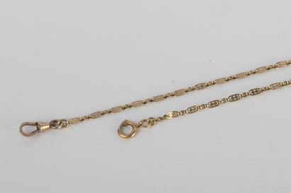 18K (750°/00) yellow gold openwork flat link...