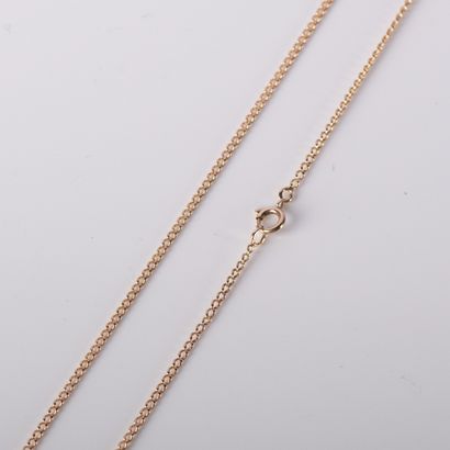 Chaine en or jaune 18 carats (750 millièmes),...