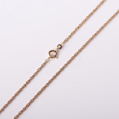 Necklace in 18-carat (750 thousandths) yellow...