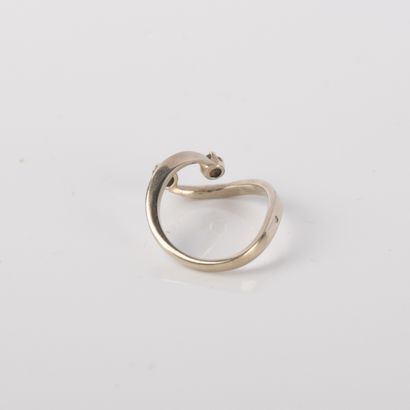 Toi et Moi ring in 18K (750°/00) white gold...