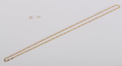 18K (750°/00) yellow gold long necklace with...