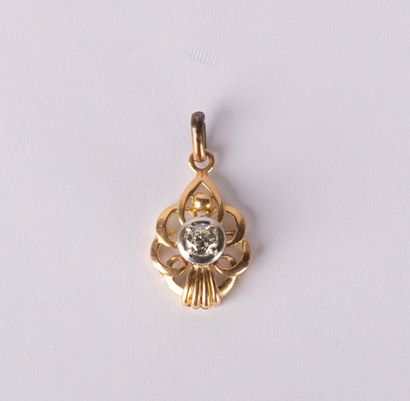Pendentif Art Nouveau en or 18 K (750°/00...