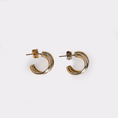 Pair of vermeil hoop earrings.
Weight: 3.8...
