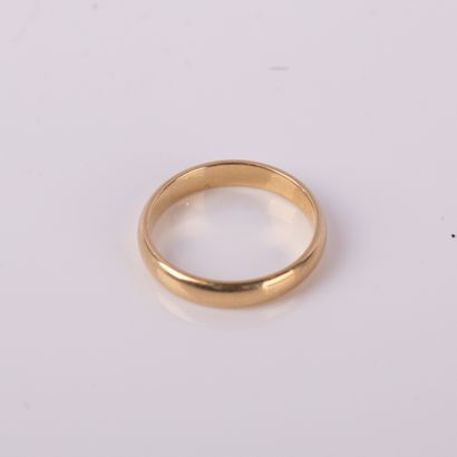 Alliance en or jaune 18 K (750°/00) 
Poids...