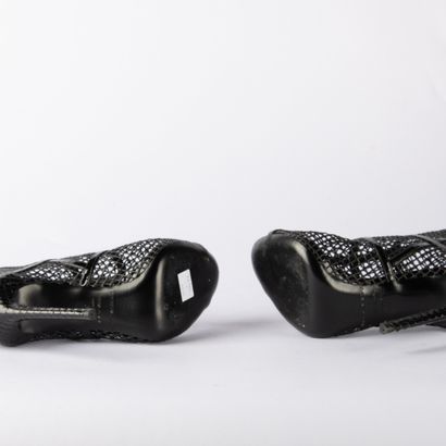 GIANMARCO LORENZI. Pair of stiletto sandals...