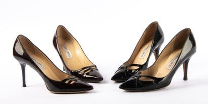 JIMMY CHOO. Lot including two pairs of pumps:...