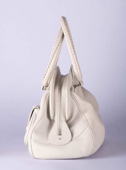 DIOR
Frame handbag in supple beige leather,...
