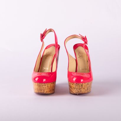 CHRISTIAN LOUBOUTIN. Pair of Altike wedge...