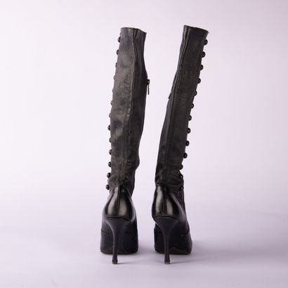 Lot including two pairs of boots and one...