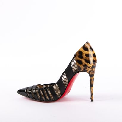 CHRISTIAN LOUBOUTIN. Black patent leather...