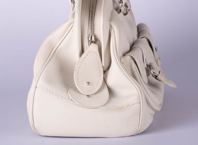 DIOR
Frame handbag in supple beige leather,...