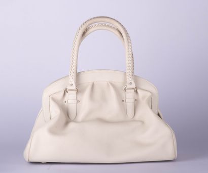 DIOR
Frame handbag in supple beige leather,...