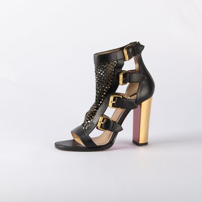 CHRISTIAN LOUBOUTIN. Pair of heeled sandals...