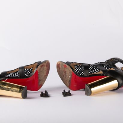 CHRISTIAN LOUBOUTIN. Pair of heeled sandals...