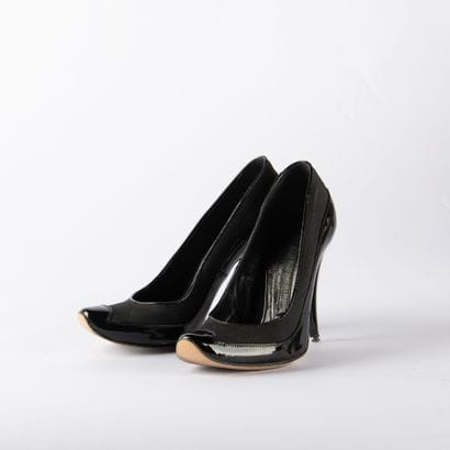 GIANMARCO LORENZI. Pair of pumps in black...