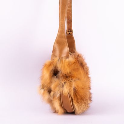 GUCCI. 
Circa 1970. Rare leather and fur...