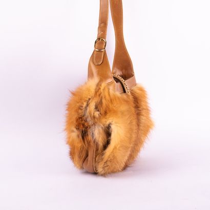 GUCCI. 
Circa 1970. Rare leather and fur...