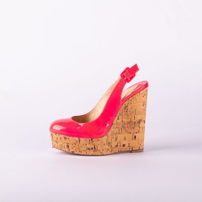CHRISTIAN LOUBOUTIN. Pair of Altike wedge...