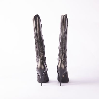CASADEI. Pair of stiletto boots in smooth...