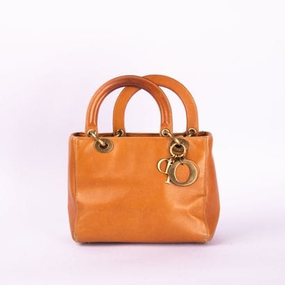 CHRISTIAN DIOR
Lady Dior bag in camel-colored...