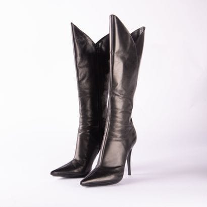 CASADEI. Pair of stiletto boots in smooth...