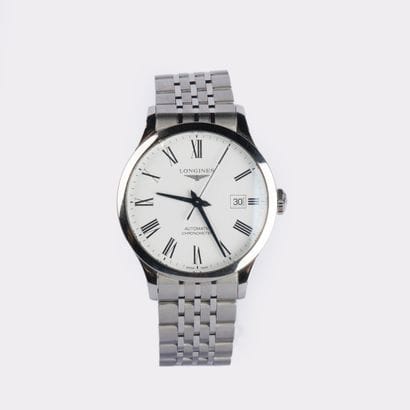 LONGINES
RECORD model men's wristwatch, round...