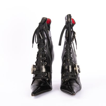 GIANMARCO LORENZI. Heeled boots with pointed...