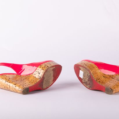 CHRISTIAN LOUBOUTIN. Pair of Altike wedge...