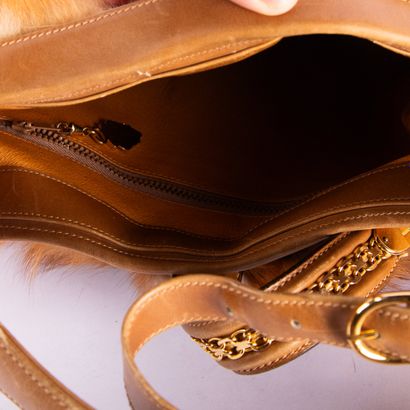 GUCCI. 
Circa 1970. Rare leather and fur...