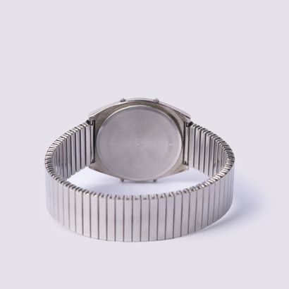 JAZ
Steel wristwatch with digital display,...