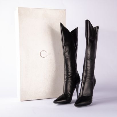 CASADEI. Pair of stiletto boots in smooth...
