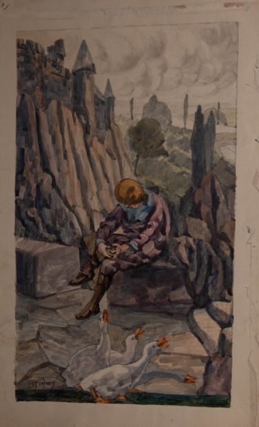 Adrien GODIEN (1873-1949)
Personnage aux...