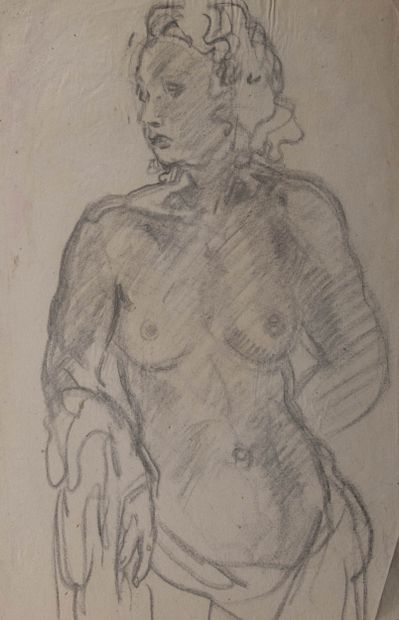 Pierre COMBET-DESCOMBES (1885-1966)
Nu pensif,...