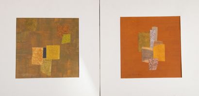 Roger DERIEUX (1922-2015)
Set of 2 collages...