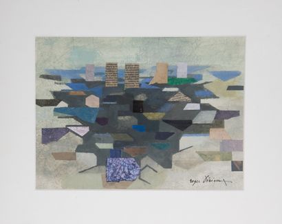 Roger DERIEUX (1922-2015)
Collage
Signed...