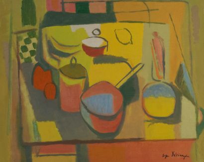 Roger DERIEUX (1922-2015)
Nature morte, cuisine,...