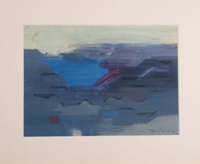 Roger DERIEUX (1922-2015)
Bleu ou le Vallon,...