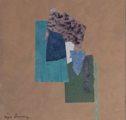 Roger DERIEUX (1922-2015)
Untitled, 1992
Collage
30x30
(With...