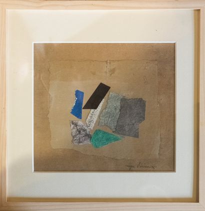 Roger DERIEUX (1922-2015)
Collage
Signed...