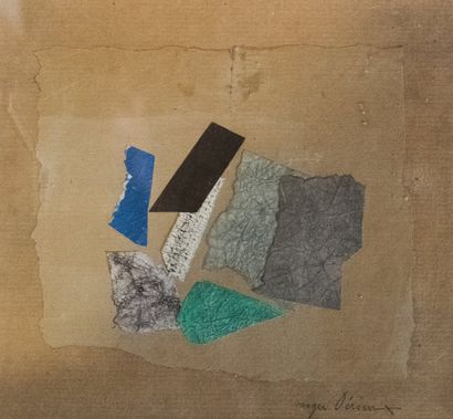 Roger DERIEUX (1922-2015)
Collage
Signed...