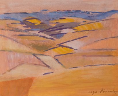 Roger DERIEUX (1922-2015)
Pink Ardèche
Oil...