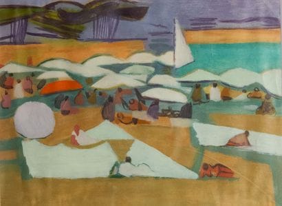 Roger DERIEUX (1922-2015)
La plage, circa...