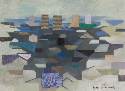 Roger DERIEUX (1922-2015)
Collage
Signed...