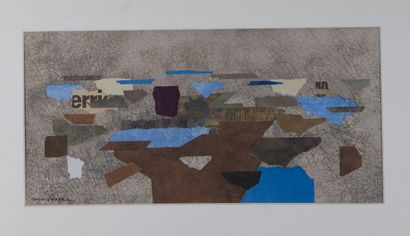 Roger DERIEUX (1922-2015)
Untitled
Collage
Signed...