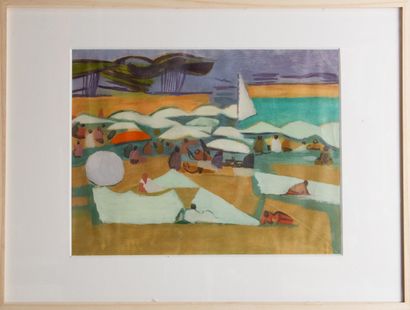 Roger DERIEUX (1922-2015)
La plage, circa...